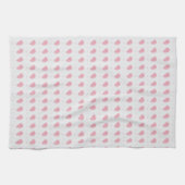 Roze stikhanddoek theedoek (Horizontaal)