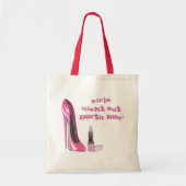 Roze Stiletto en Lipstick Girls Night Out Party  Tote Bag (Voorkant)