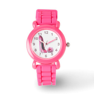 Roze Stiletto en Roos Watch Horloge