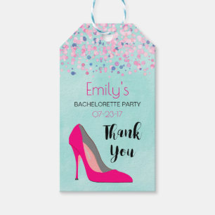 Roze Stiletto Heel Bachelorette Party Dank u Cadeaulabel