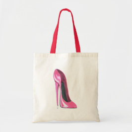 Roze Stiletto High Hiel Art Bag Tote Bag