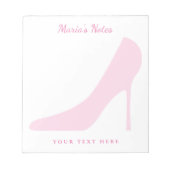 Roze stiletto hoge hakken notitieblok voor vrouwen (Voorkant)