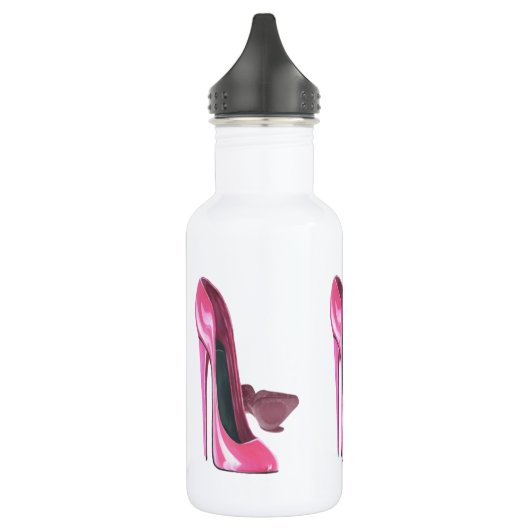 Roze Stiletto schetst kunst Waterfles (Links)