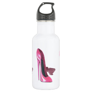 Roze Stiletto schetst kunst Waterfles