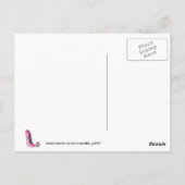 Roze Stiletto-schoen en cupcake Briefkaart (Achterkant)