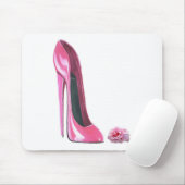 Roze Stiletto-schoen en Roos Muismat (Met muis)