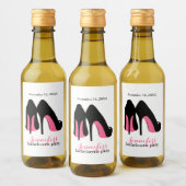 Roze Stilettos Girls Night Out Bachelorette Party Wijn Etiket (Flessen)