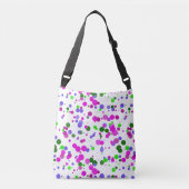 Roze Stip Confetti Crossbody Tas (Voorkant)