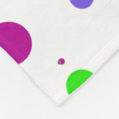 Roze Stip Confetti Fleece Deken (Hoek)