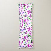 Roze Stip Confetti Lichaamskussen (Achterkant (Verticaal))