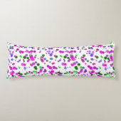 Roze Stip Confetti Lichaamskussen (Voorkant)