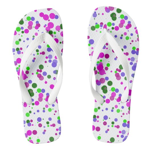 Roze Stip Confetti Teenslippers (Voetbed)