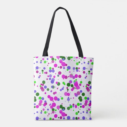 Roze Stip Confetti Tote Bag (Achterkant)