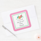 Roze Stip Custom Cadeau Sticker (Envelop)