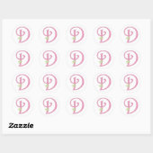 Roze stip · D Ronde Sticker (Vel)