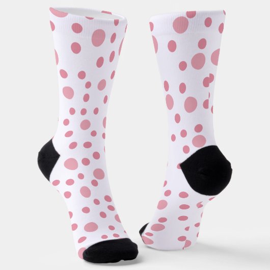 Roze Stip Sokken (Gebogen)