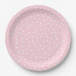 Roze Stip Verjaardag Papieren Bord
