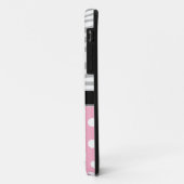 Roze Stip Vervagende Zebraprint iPhone 5 Hoesje (Achterkant/links)