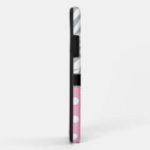 Roze Stip Vervagende Zebraprint iPhone 5 Hoesje (Achterkant/rechts)