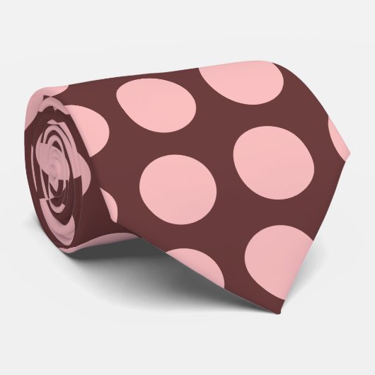 Roze Stipdas Stropdas (Opgerold)