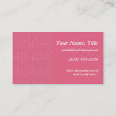 Roze Stippen 1 Visitekaartjes (Achterkant)