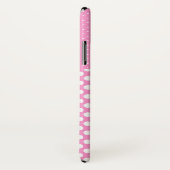 Roze Stippen Aangepaste Naam Hoesje (Achterkant / rechts)