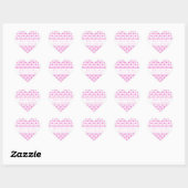 Roze Stippen Baby shower Favor Stickers (Vel)