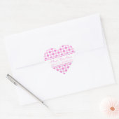 Roze Stippen Baby shower Favor Stickers (Envelop)