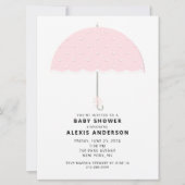 Roze Stippen Baby Shower Kaart (Voorkant)