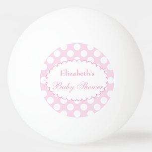 Roze Stippen Baby Shower Ping Pong Bal Pingpongbal