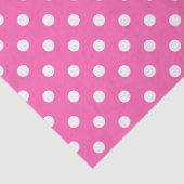 Roze Stippen Borstkanker Bewustzijn Patroon Tissuepapier (Detail)