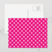 Roze Stippen Briefkaart (Voorkant / Achterkant)