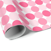 Roze Stippen Cadeaupapier (Rol Hoek)