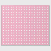Roze Stippen Cadeaupapier (Vlak)