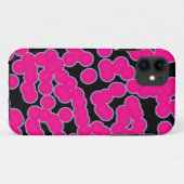 Roze stippen Case-Mate iPhone case (Achterkant (horizontaal))