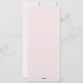 Roze Stippen Confetti Gold Wedding Kraft Menu (Achterkant)