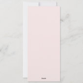 Roze Stippen Confetti Gouden Trouw Menu (Achterkant)