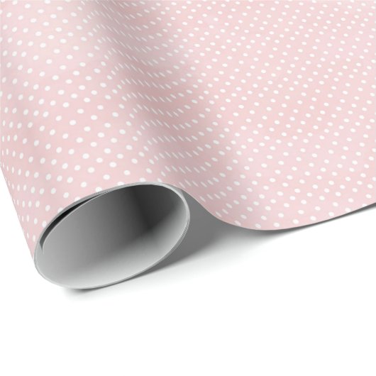 Roze Stippen Coquette Inpakpapier Vintage (Rol Hoek)