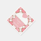 Roze Stippen Cupcake Servetten (Hoek)