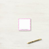 Roze Stippen Docenten Waarderingsgeschenk Post-it® Notes (Op bureau)