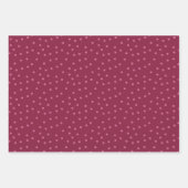 Roze Stippen en strepen Inpakpapier Vel (Voorkant 2)