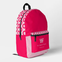 Roze Stippen Fantasy Student Monogram
