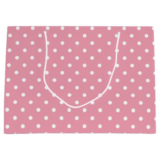 Roze Stippen Groot Cadeauzakje (Voorkant)