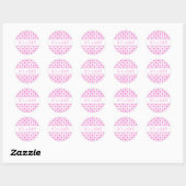 Roze Stippen Het is een Meisje Baby shower Sticker (Vel)
