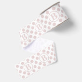 Roze Stippen Kinderen Grosgrain Lint (Achterkant)