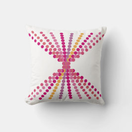 Roze Stippen Kussen