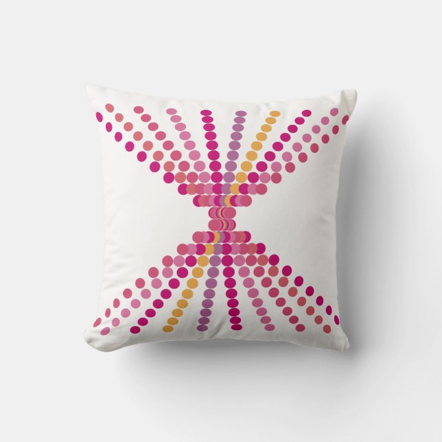 Roze Stippen Kussen (Voorkant)
