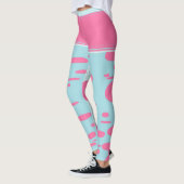 roze stippen leggings (Links)