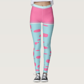 roze stippen leggings