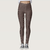 Roze Stippen Leggings (Voorkant)